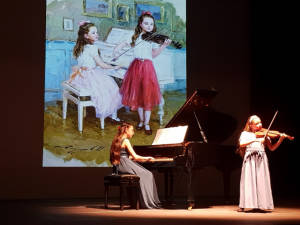Le sorelle Beatrice (pianoforte) e Anna Baldissin (violino) in concerto